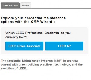 GBCI Credential Maintenance Wizard